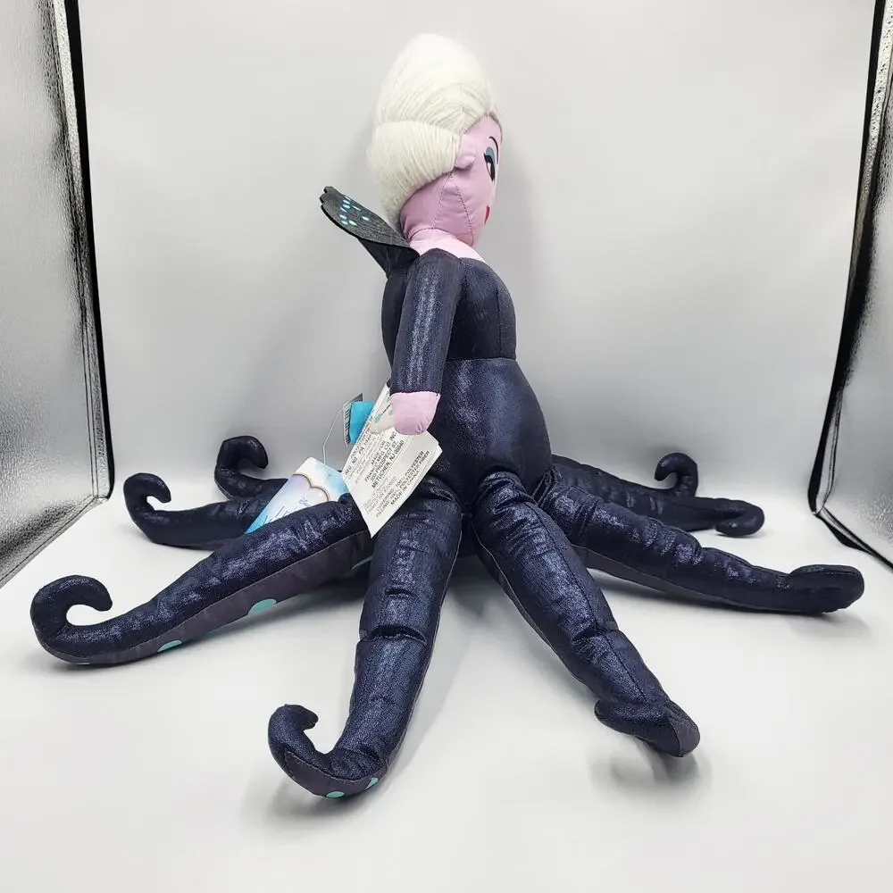 NWT Disney The Little Mermaid Ursula Octopus Shape Plush Buddy Pillow Decorative